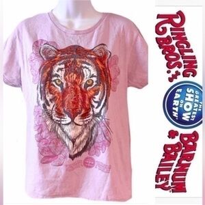 RARE! VINTAGE! Glitter Ringling Bros. And Barnum & Bailey Tiger Tee!